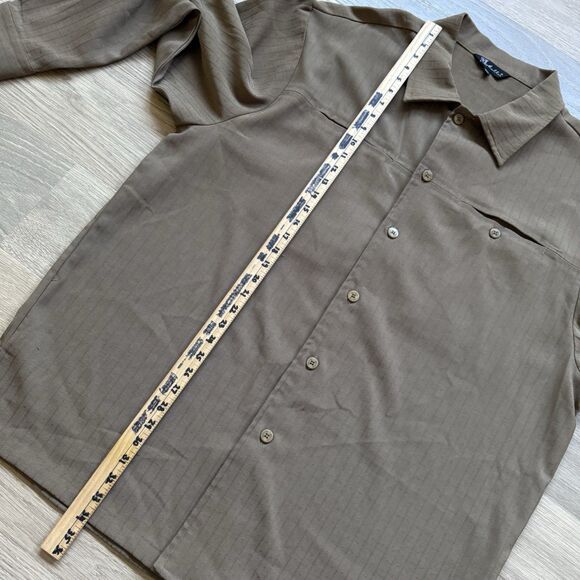 Vintage Maltos Shirt Men XXL Brown Retro Polyester Heavy - Picture 4 of 9